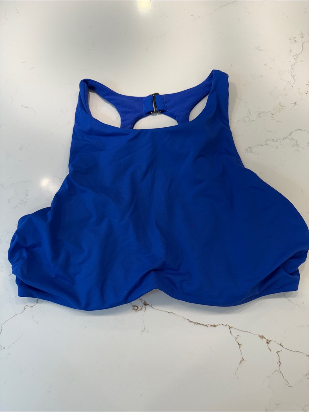 Athleta Cobalt High-Neck Swim Bikini Top